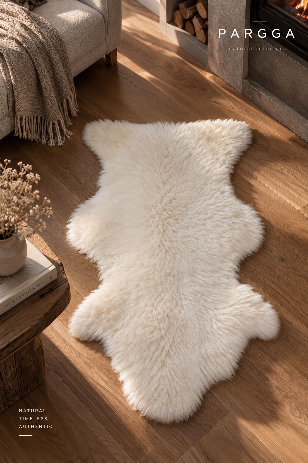 Natural Sheepskin Rug